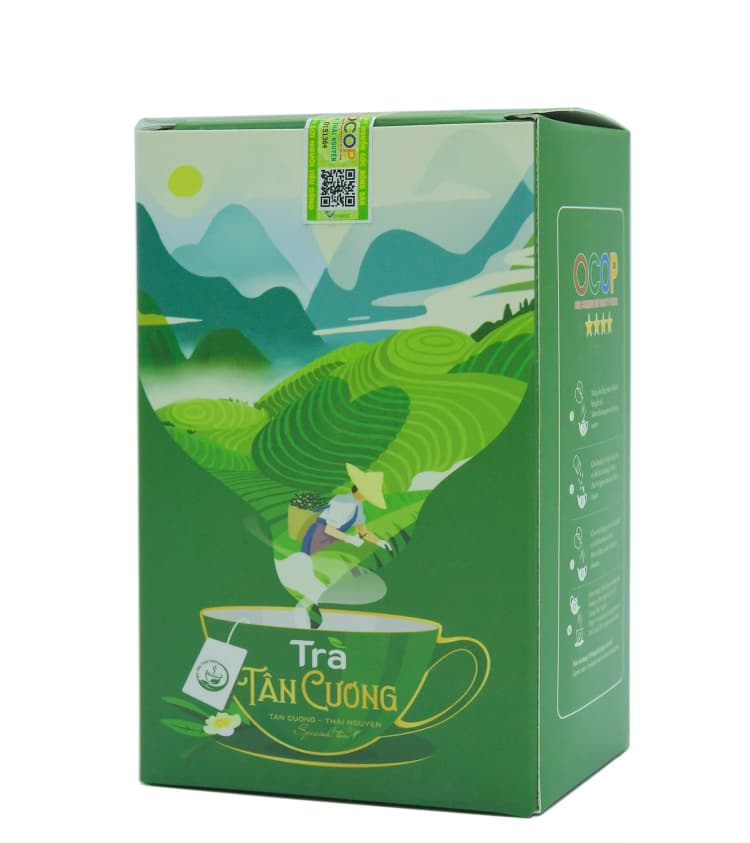 Trà Tân Cương hộp xanh 100g