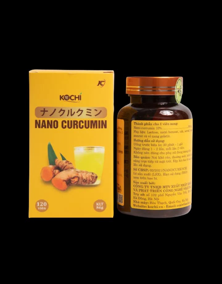 Nano Curcumin Kochi đóng hộp 120 viên